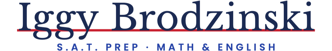 Iggy Brodzinski — S.A.T. Prep, Math and English